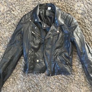 H&M Divided Vegan Faux Leather Jacket